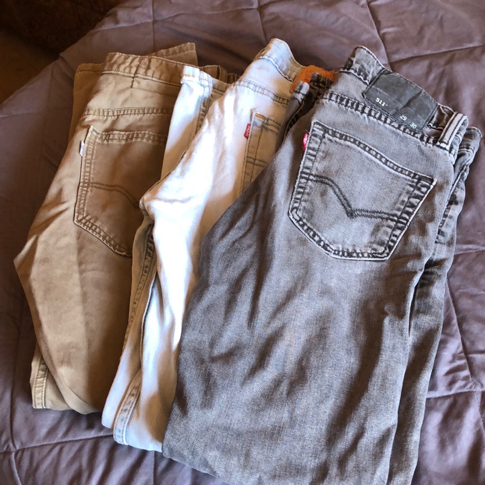 Levi’s 511 jeans/pants lot. Size 29x30